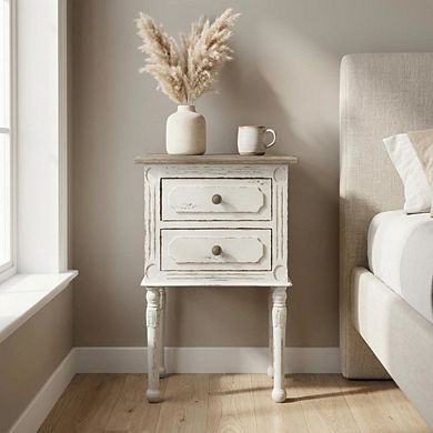 Traditional Nightstand with Classic French Style and Compact Design