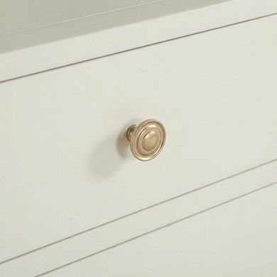 Antique White Nightstand with 2-Drawer Storage and Traditional Design