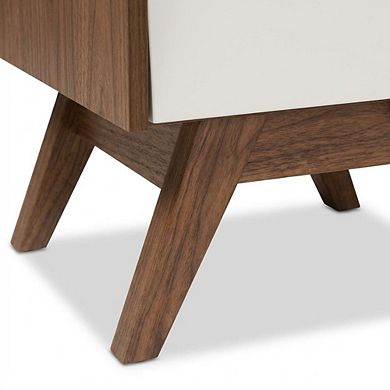 Mid-Century Modern Nightstand with Storage