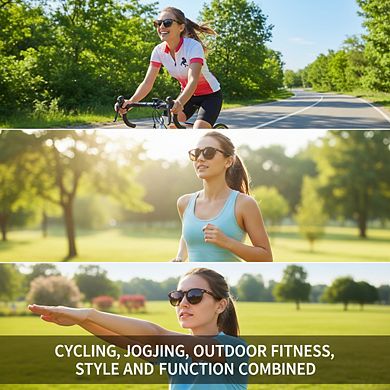 Retro Women's Polarized Sunglasses, Acetate Frame with UV400 Protection for Driving