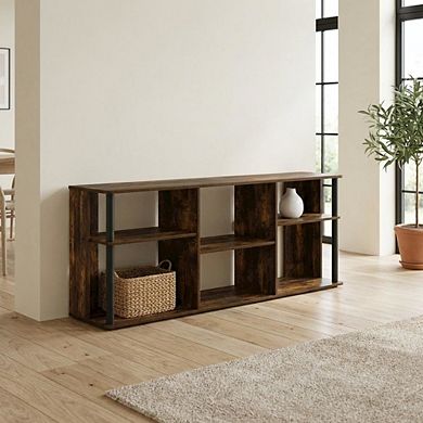 FurniFact Wooden TV stand for TVs up to 65 inches