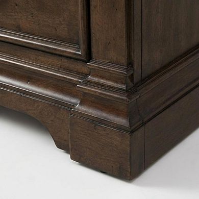 Nightstand with Charging Station and Traditional Style