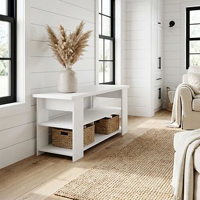 FurniFact TV stand for up to 55-inch screens with ample storage space