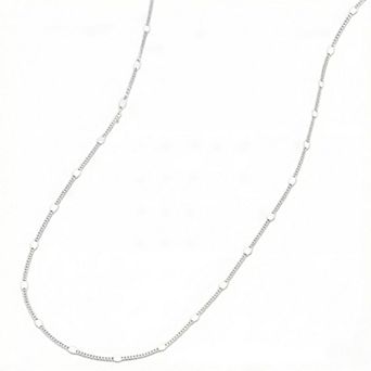 KSIZUIS 925 Sterling Silver&16K Gold Plated Cuban Link Chain Necklace-Waterproof&Dainty for Women