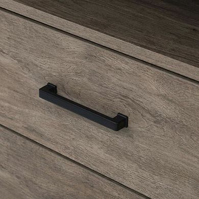 Nightstand Bedside Table with Farmhouse Style and Laminate Finish