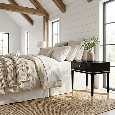 Nightstand with Soft-Close Drawers and Modern Style