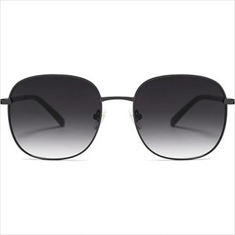 Square Sunglasses Gold Big Frame for Women Men