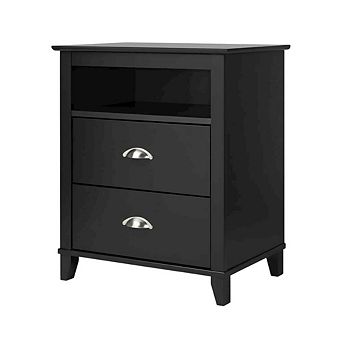 Bedroom nightstand with 2 drawers and modern design
