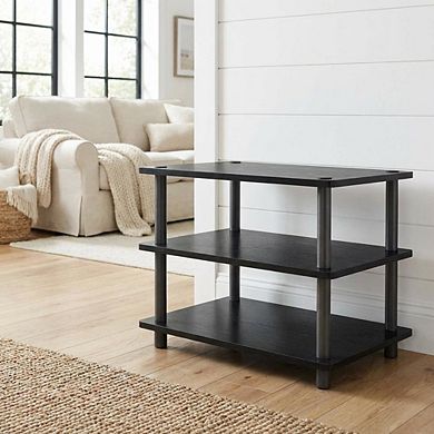FurniFact 3-Tier Corner TV Stand with Composite Wood Construction
