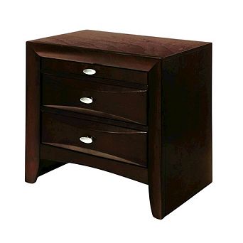 Nightstand with Transitional Style and Rectangular Design