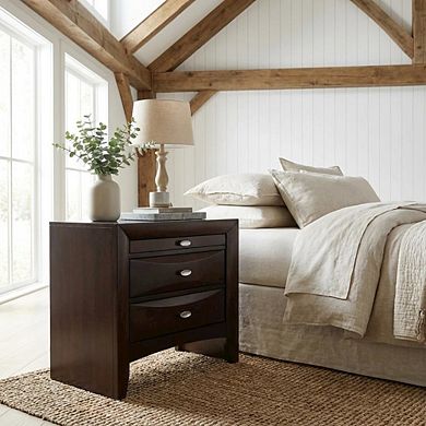 Nightstand with Transitional Style and Rectangular Design