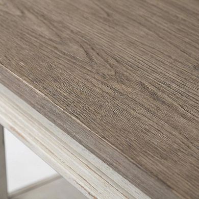 Nightstand with Charging Station and Farmhouse Style