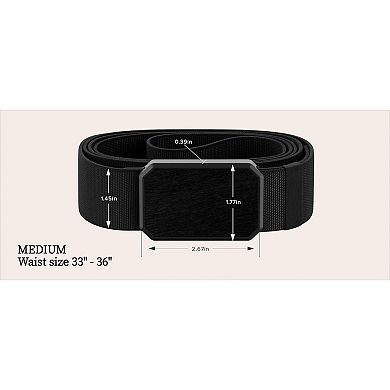 Stretch Nylon Work Belt with Magnetic Buckle Adjustable and Comfortable