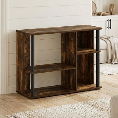 FurniFact Wooden TV stand, holds up to 40-inch screens
