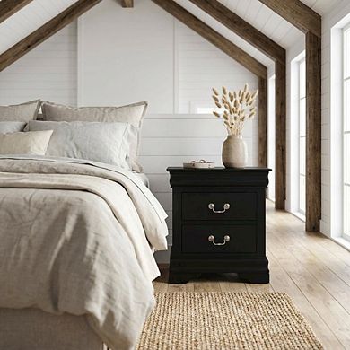 Philippe Iii Nightstand with Classic Design and Sturdy Construction