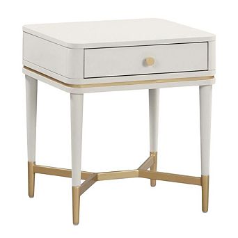 Nightstand with Soft-Close Drawers and Acacia Wood Construction