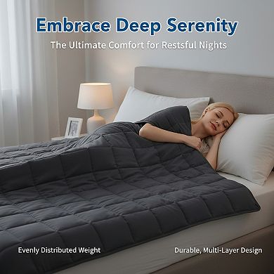 Cooling Weighted Blanket for All Season Use Soft and Comfortable