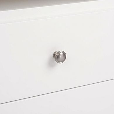 Monterey Tall Nightstand with 2 Drawers and Open Shelf for Bedroom