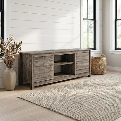 FurniFact Wooden TV Stand for 65 Inch Screens with Storage and Modern Design