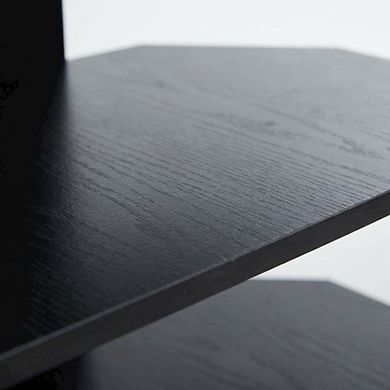 FurniFact 4-Tier TV Stand, Composite Wood Construction