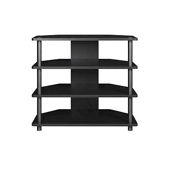 FurniFact 4 tier TV Stand, Composite Wood Construction
