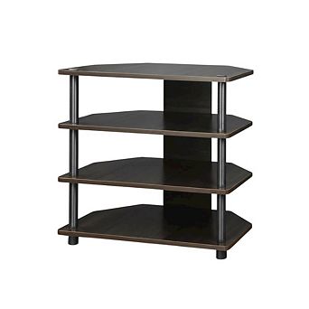 FurniFact 4 tier TV Stand, Composite Wood Construction