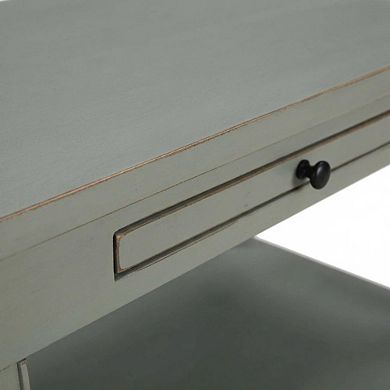 Antique Grey Storage Nightstand with Spacious Drawer and Modern Design