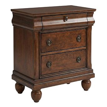 Nightstand with Traditional Style and Ample Storage