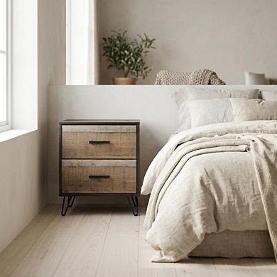 Nightstand with Legs and Full Extension Drawer Glide
