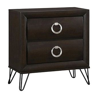 Nightstand with Transitional Style and Spacious Tabletop