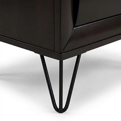 Nightstand with Transitional Style and Spacious Tabletop