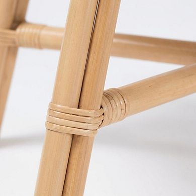 Rattan Nightstand with Bohemian Style and Modern Design