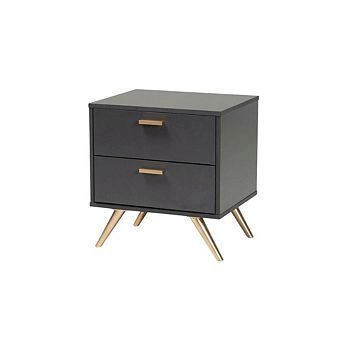 Contemporary Nightstand with Wooden Frame