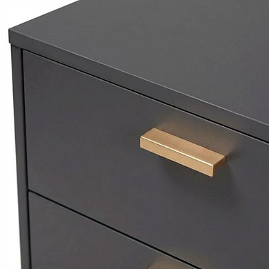 Contemporary Nightstand with Wooden Frame