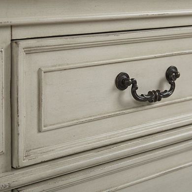 Nightstand with Solid Wood Frame for Bedroom Storage