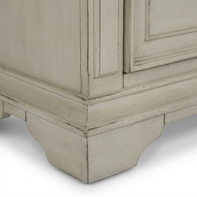 Nightstand with Solid Wood Frame for Bedroom Storage