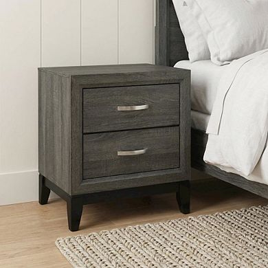 Nightstand with Transitional Style and Spacious Storage