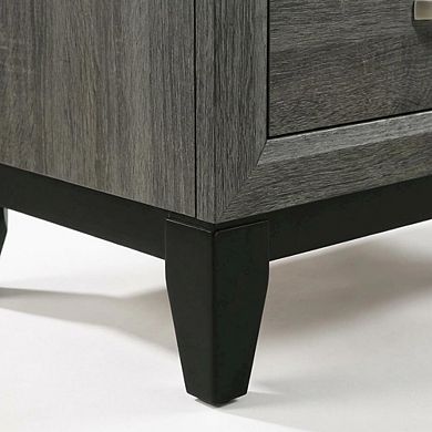 Nightstand with Transitional Style and Spacious Storage