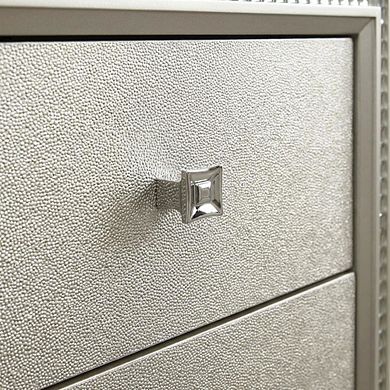 Nightstand with Glam and Contemporary Design for Bedroom Storage