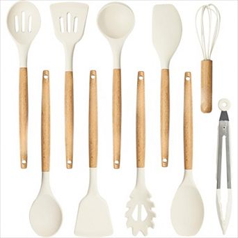 Heat Resistant Silicone Utensil Set for Nonstick Cookware Use