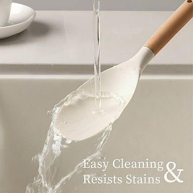 Heat Resistant Silicone Utensil Set for Nonstick Cookware Use