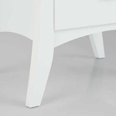 Nightstand with Modern Design and Storage Shelf