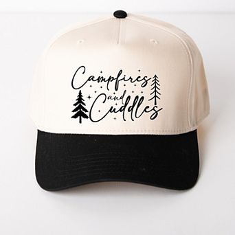 Campfires And Cuddles Script - Women's Canvas Trucker Hat
