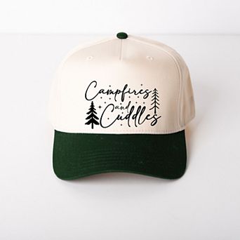 Campfires And Cuddles Script - Women's Canvas Trucker Hat