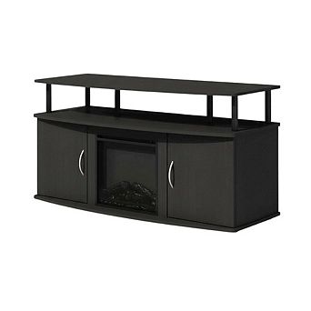 FurniFact Electric Fireplace TV Stand with Spacious Storage for TVs up to 55 in