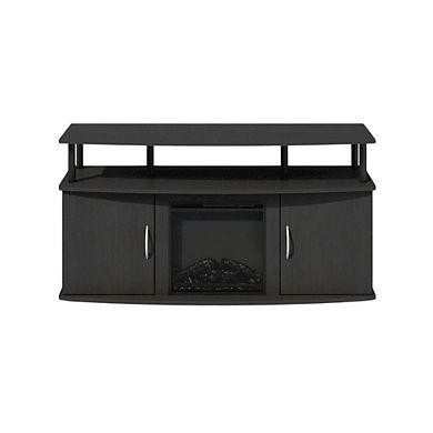 FurniFact Electric Fireplace TV Stand with Spacious Storage for TVs up to 55 Inches