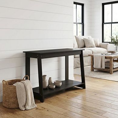 FurniFact Wooden TV Stand with Modern Storage Design