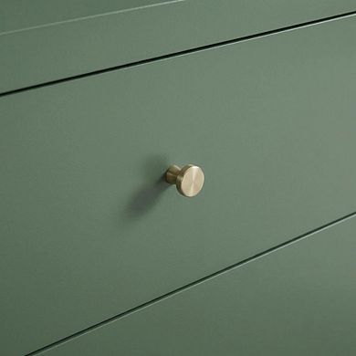 Vintage Green Nightstand with 3-Drawer Storage and Casual Design