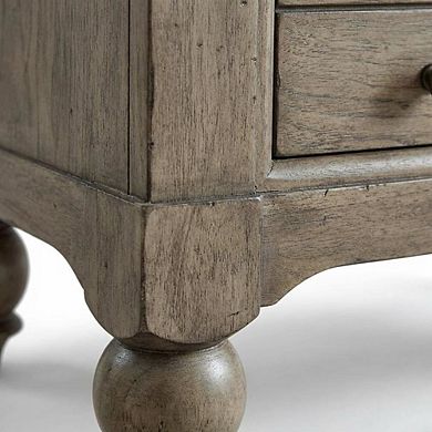 Bedside Chest with Charging Station and Modern Design