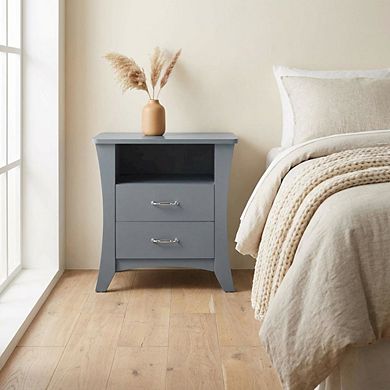 Nightstand with Transitional Style and Ample Clearance